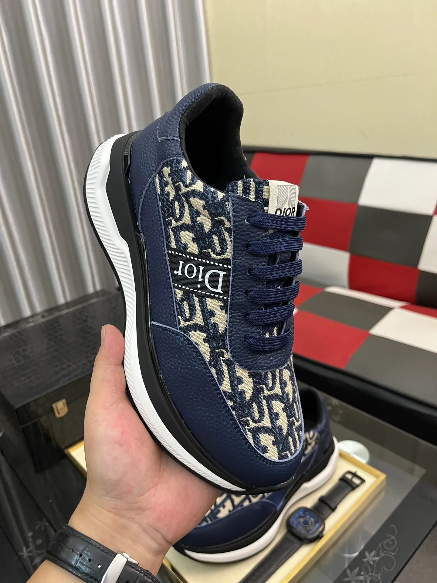 Men's Men's Shoes 💰438⌚️⌚️"Dior DIOR*" latest hot style casual shoes, top brand [seduce] luxury~purchase, top~quality. [Strong] The upper is made of imported breathable cowhide with material ➕ breathable sheepskin feet (•) and fine workmanship. Code number: 38-443️⃣Colors available